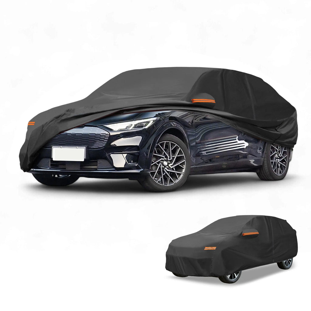Car Cover for Ford Mustang Mach-E (2021–2023) Black 190T-PU Zipper