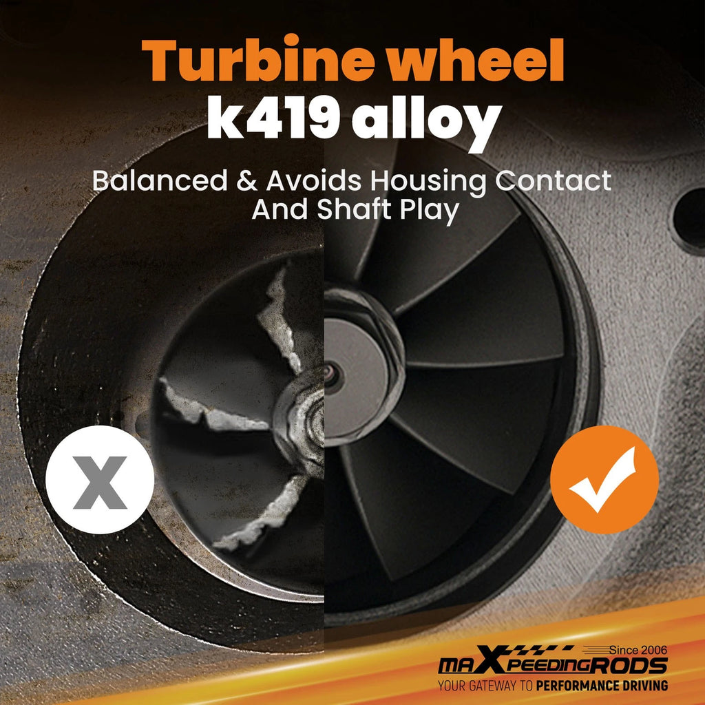 T3 T4 T04E Billet Turbocharger 0.63 A/R 5-Bolt Flange