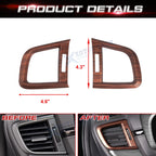 Peach Wood Look Inner Center Dash Side AC Vent Trim for Honda CR-V (2017-2022)