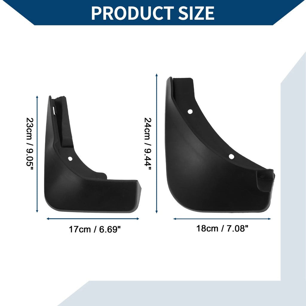 Set of 2 Mud Flaps Splash Guards for Mercedes-Benz A Class (2019–2022)