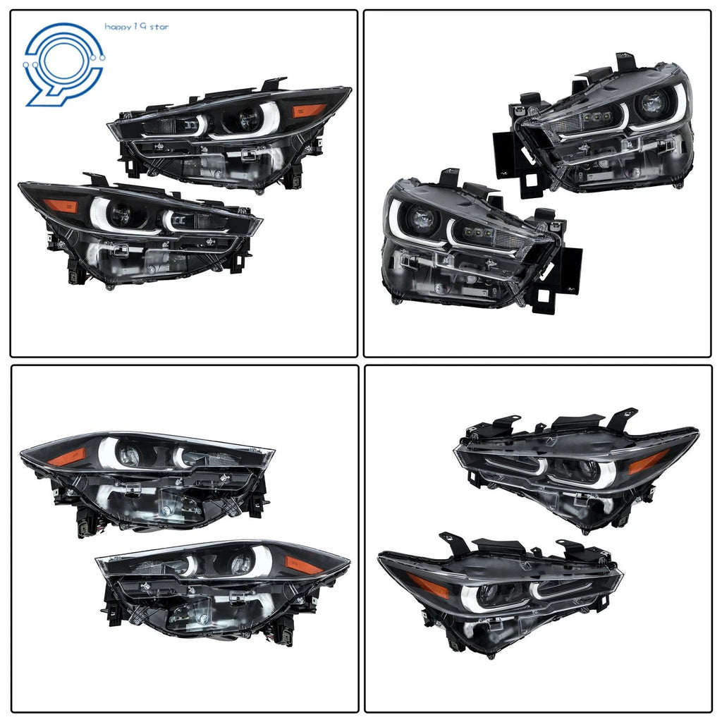 Clear Lens Pair for Mazda CX-5 (2022-2024) Full LED Headlights Assembly