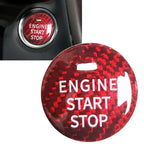 Carbon Fiber Start Stop Button Sticker for Mazda CX-3, CX-4, CX-5, CX-8, MX-5