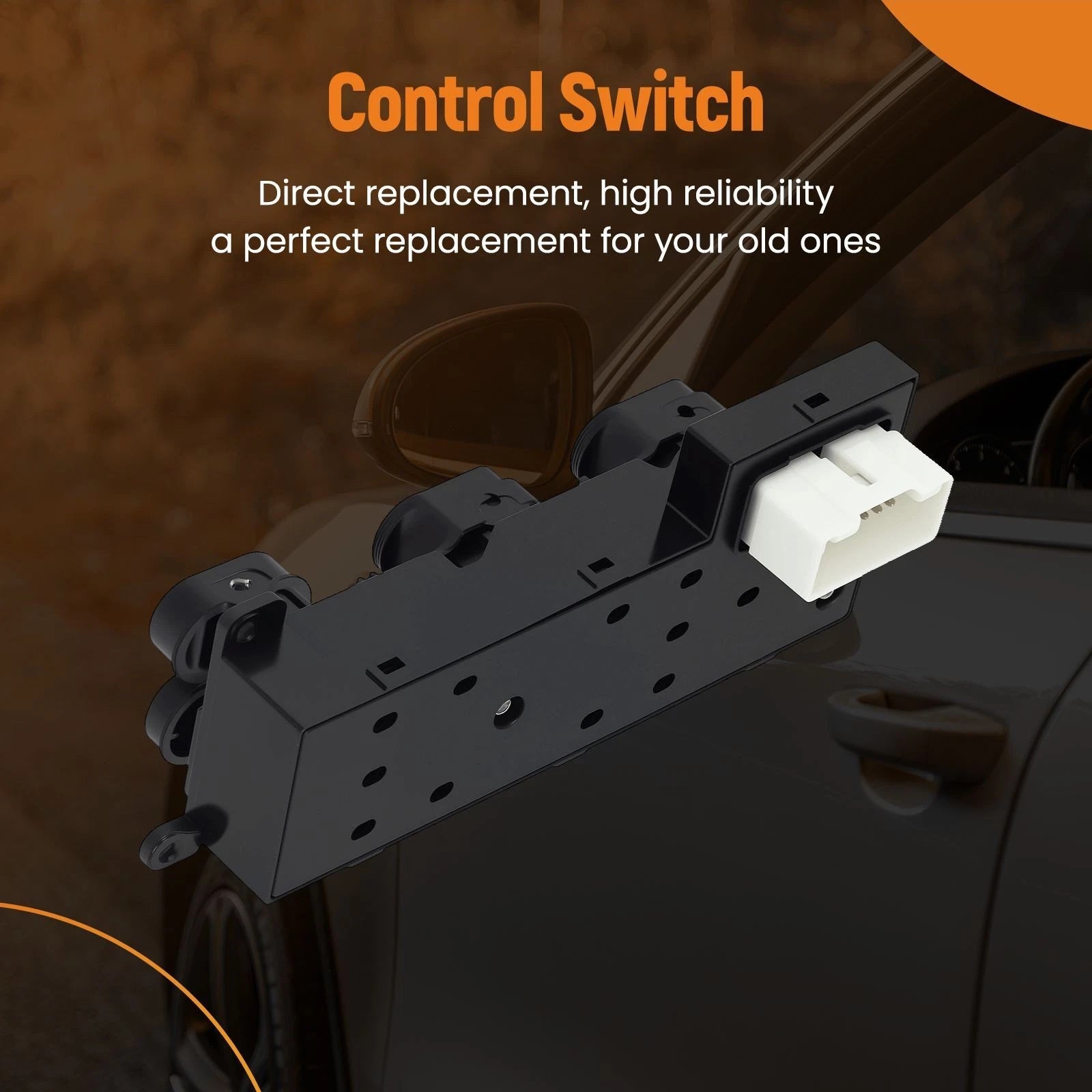 Driver Side Power Window Switch for Hyundai Elantra (2009–2012) 93570-2L010 Black