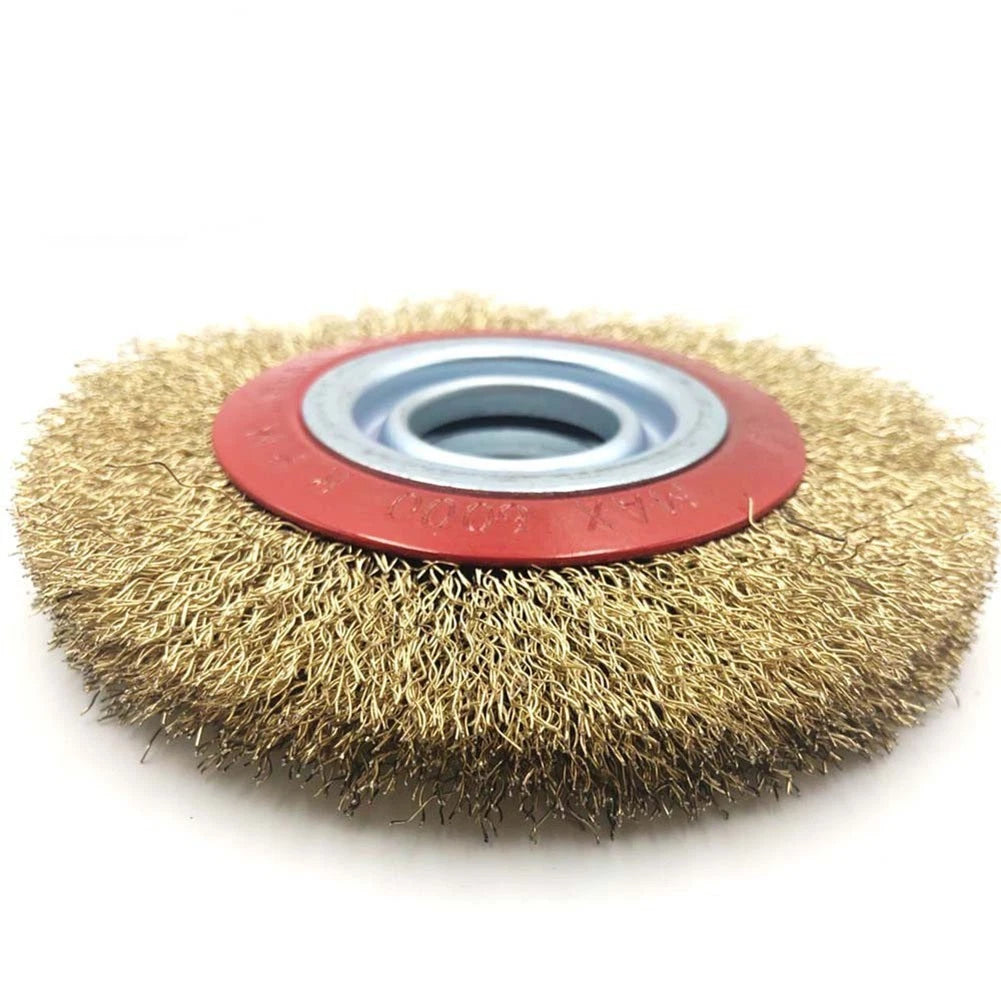 Heavy Duty Steel Wire Brush Wheel for Rust Removal (Choose Size)