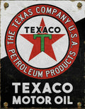 Texaco Motor Oil Metal Tin Sign for Garage Shop Bar Home Decor (#2564)