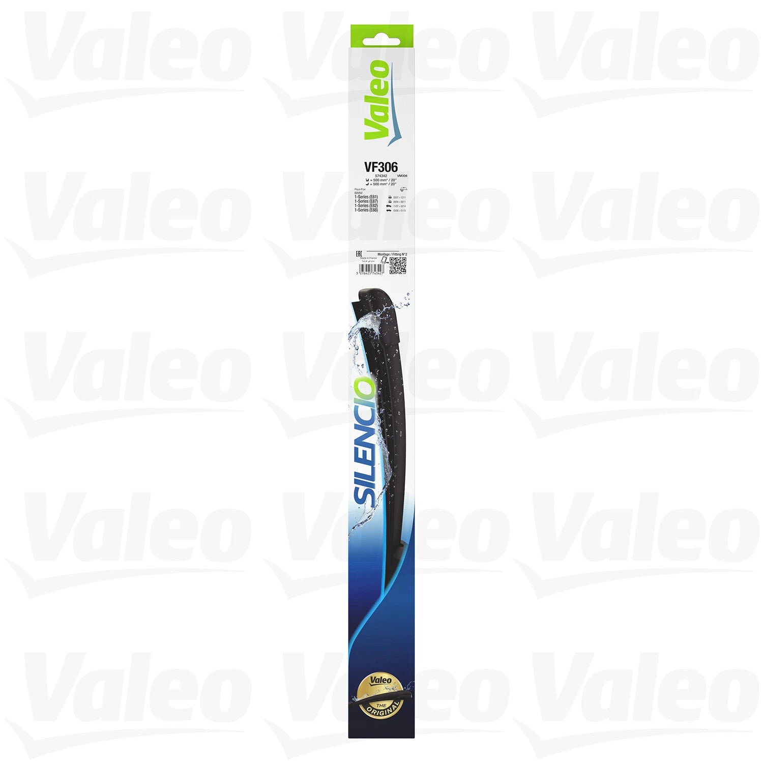 Set of 2 Valeo Front Windshield Wiper Blades for BMW 135i 128i 1 Series M (2008–2013)