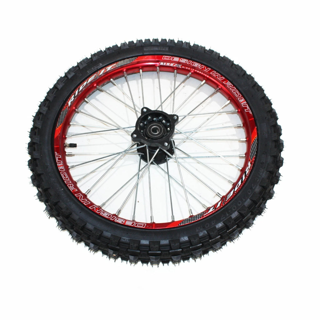 12mm Axle Front Wheel Rim Tire for PIT PRO Dirt Bike (70/100 - 17)
