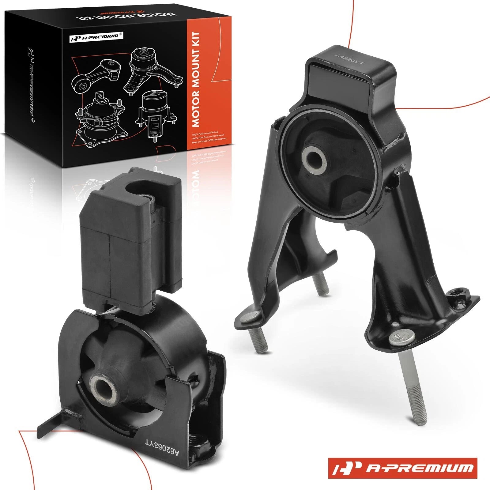 2x Engine Mount for Toyota Corolla Matrix (2003-2008) Pontiac Auto Trans