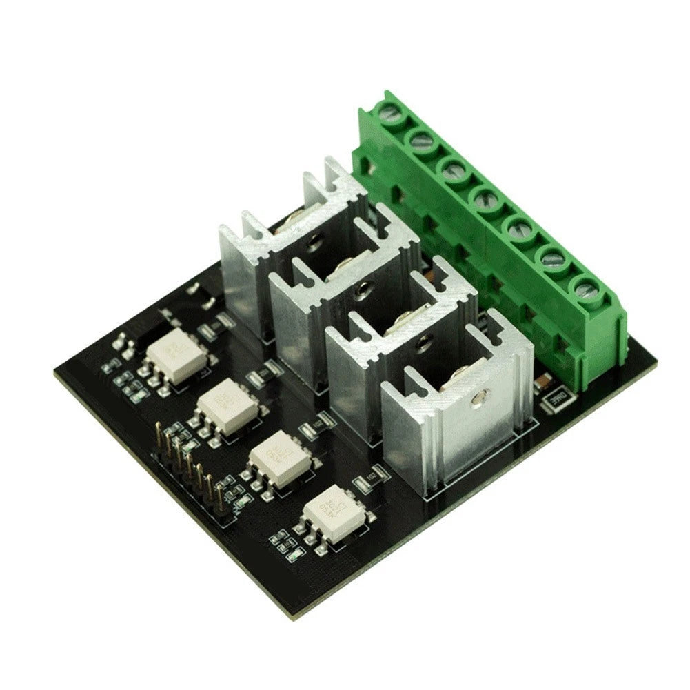 4-Channel AC Dimmer Board for Heaters Motors Pumps (3.3V 5V Logic Level)