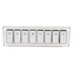 8 Rocker Switch Panel with LED Light for Boat Car