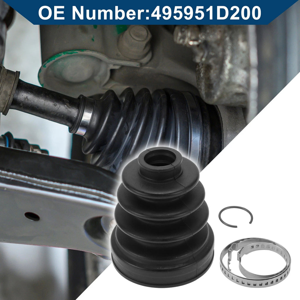 Inner CV Joint Boot Kit w/ Clamps for Hyundai Tucson (2010–2013) No.495951D200