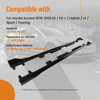 Side Body Panel Extension Kit for Honda Accord (2018–2022) Black ABS