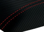 Console Armrest Cover for Honda Civic (1996–2000) PVC Carbon Red Stitch