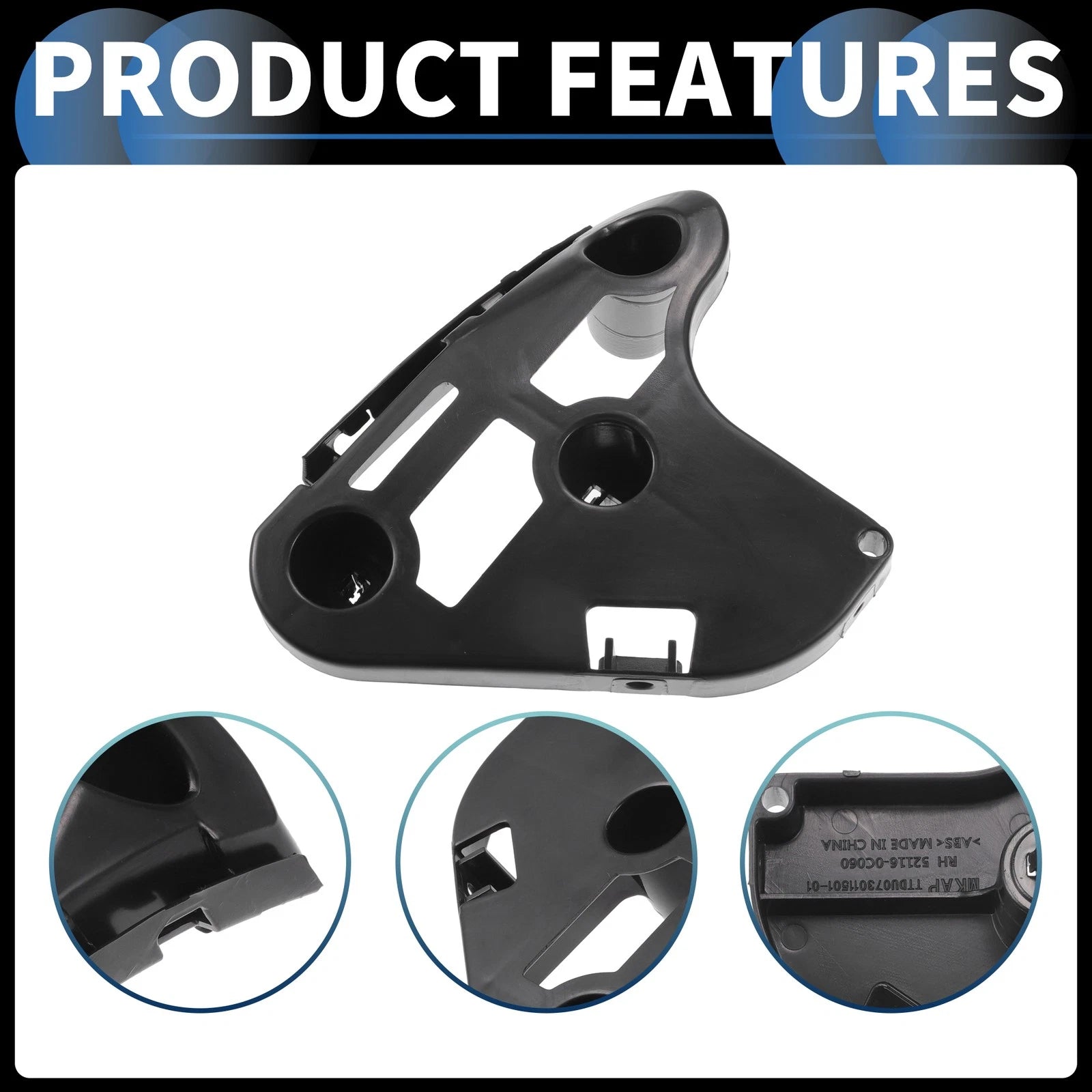 1 Pc Right Front Bumper Support Bracket No. 521150C060 for Toyota Tundra (2007–2014)