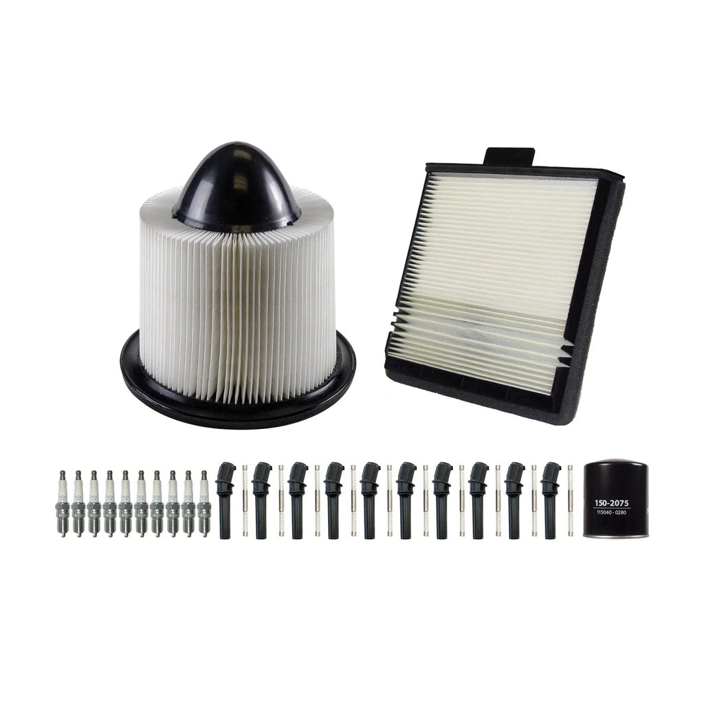 Tune Up Kit with 10 NGK Spark Plugs & Boots for Ford F-250 F-350 (1999–2007)
