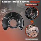 Brake Dust Shield Set of 2 for Toyota Tundra Sequoia (2004–2006) 47704-34034