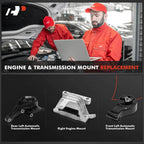 3X Engine Motor & Transmission Mount for Chevrolet Malibu (2014)