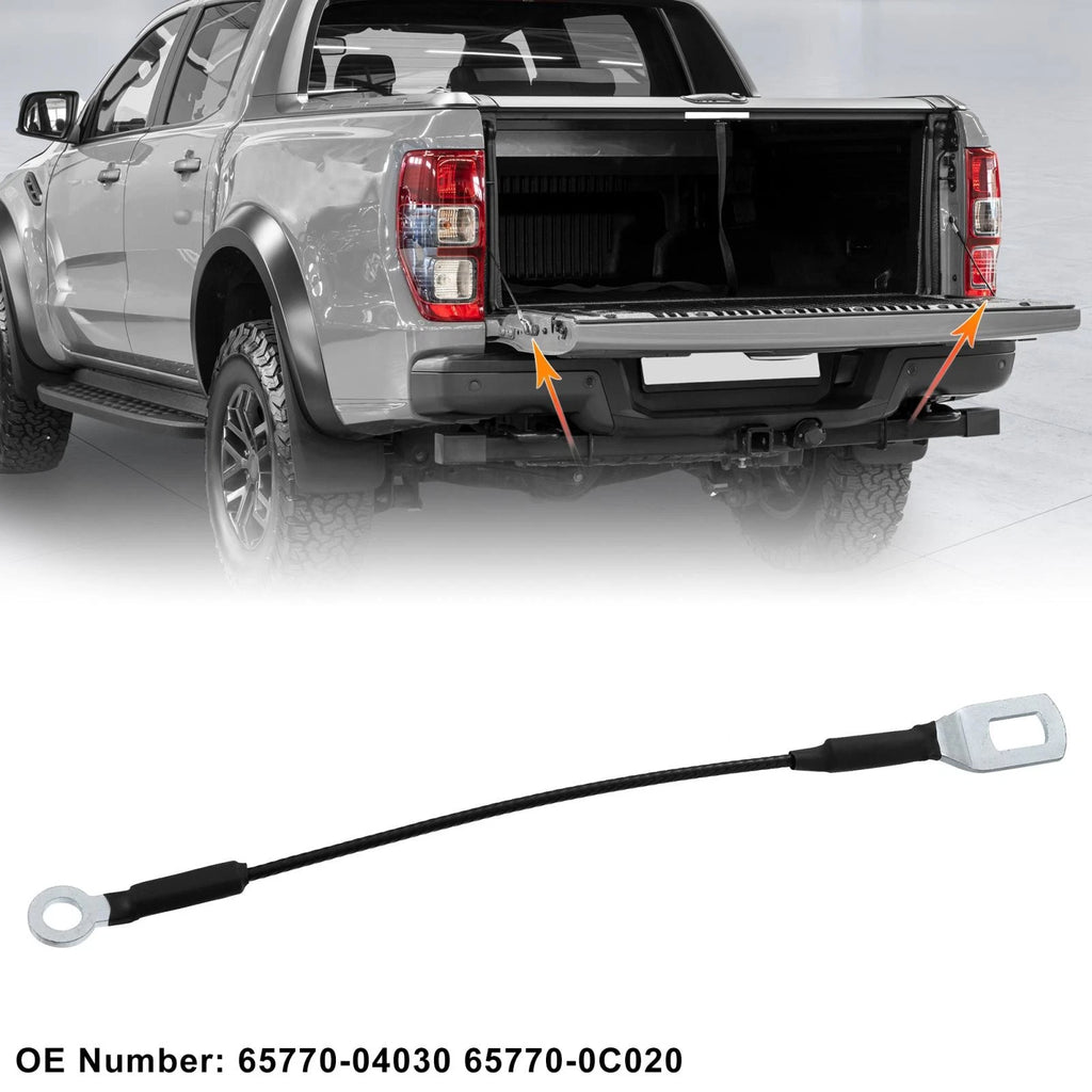 Tailgate Cables Support Straps for Toyota Tacoma (1995–2003) 65770-04030 Black