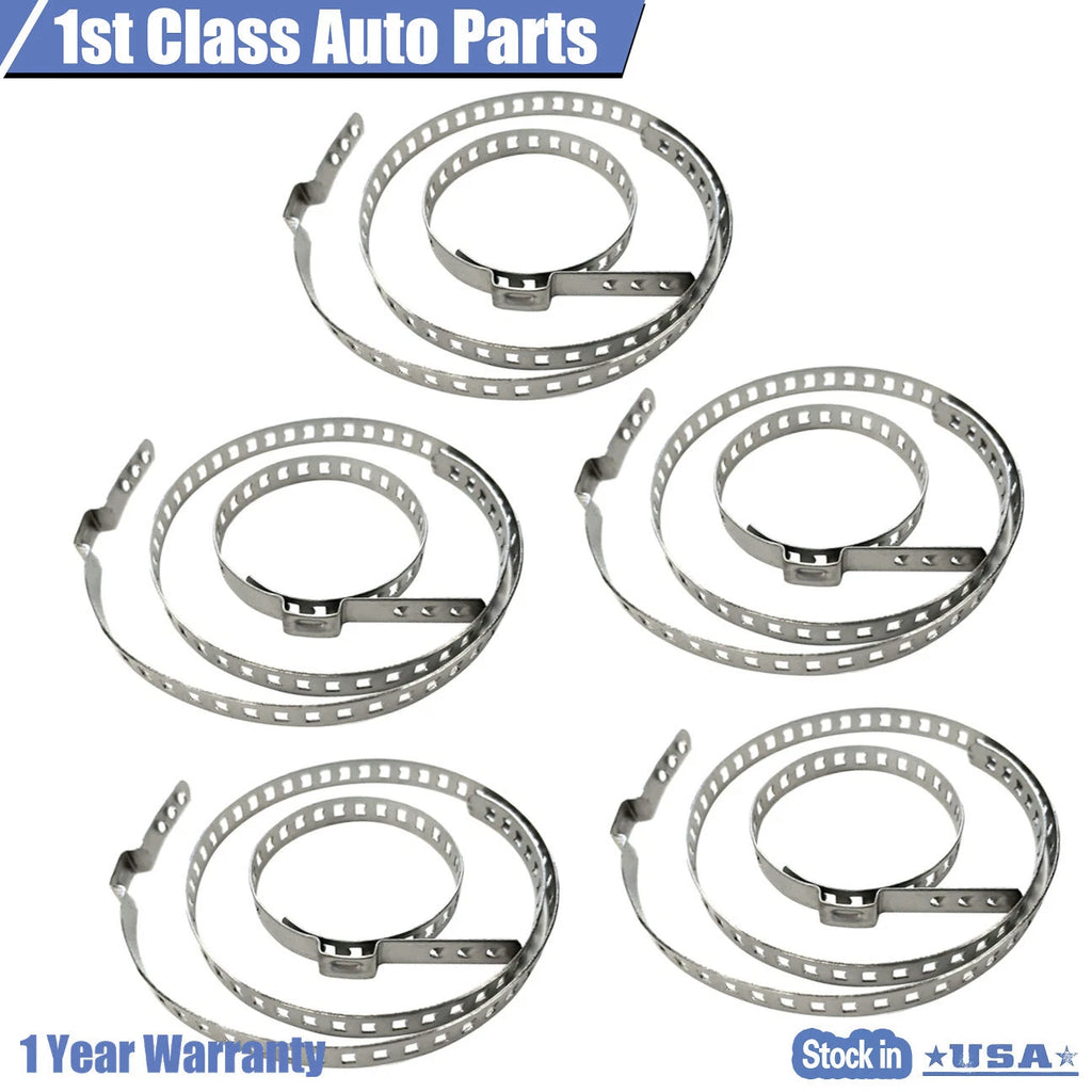 Set of 10 Adjustable CV Joint Boot Crimp Clamps Universal