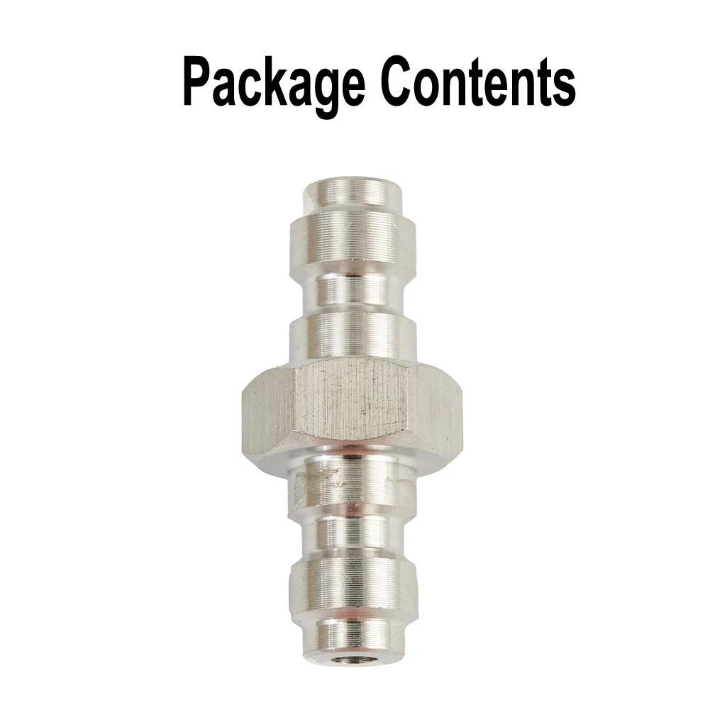 Double Male Quick-Disconnect Coupling Adaptor for Air Fill Station (Stainless Steel)