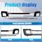 Chrome Steel Front Bumper for Ford F-250 F-350 Super Duty (2011–2016)