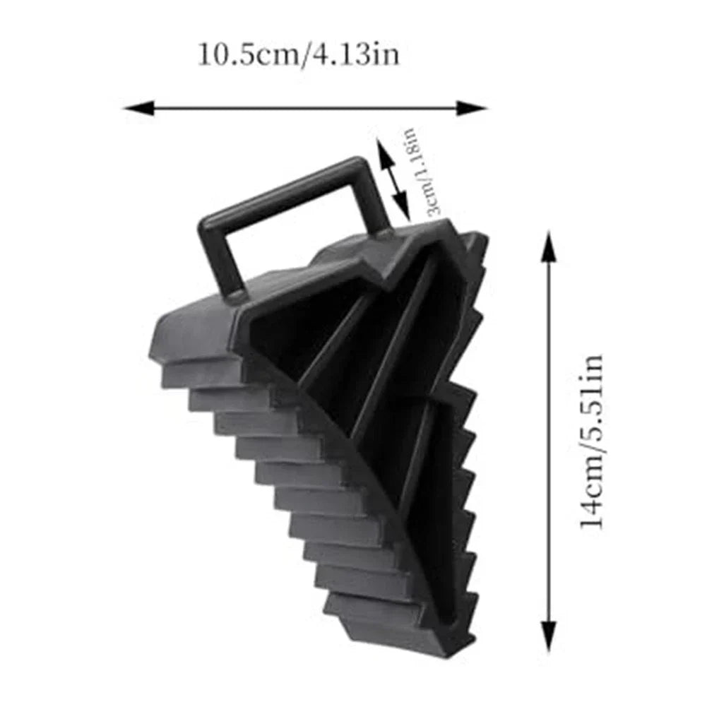 2 x Heavy Duty Non Slip Wheel Chocks for Trailers and Caravans for Vehicles