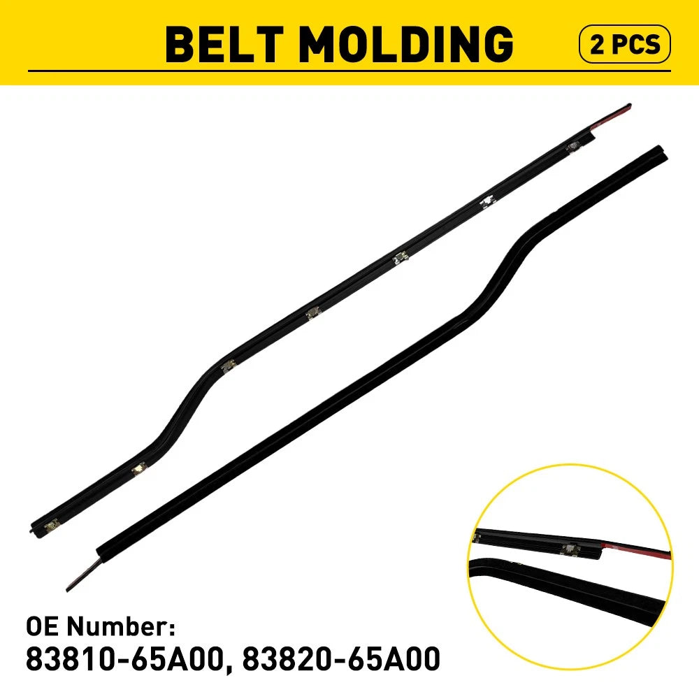 Outer Weatherstrip Door Belt Set for Chevy Tracker Suzuki Sidekick (1989–1998)