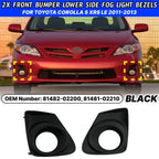 Fog Light Bezel for Toyota Corolla S XRS LE (2011–2013)