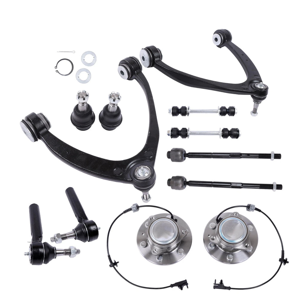 Set of 12 Front Wheel Bearing Hubs Suspension Kit for GMC Yukon (2007–2013)
