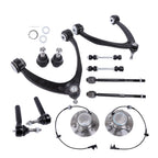 Set of 12 Front Wheel Bearing Hubs Suspension Kit for GMC Yukon (2007–2013)