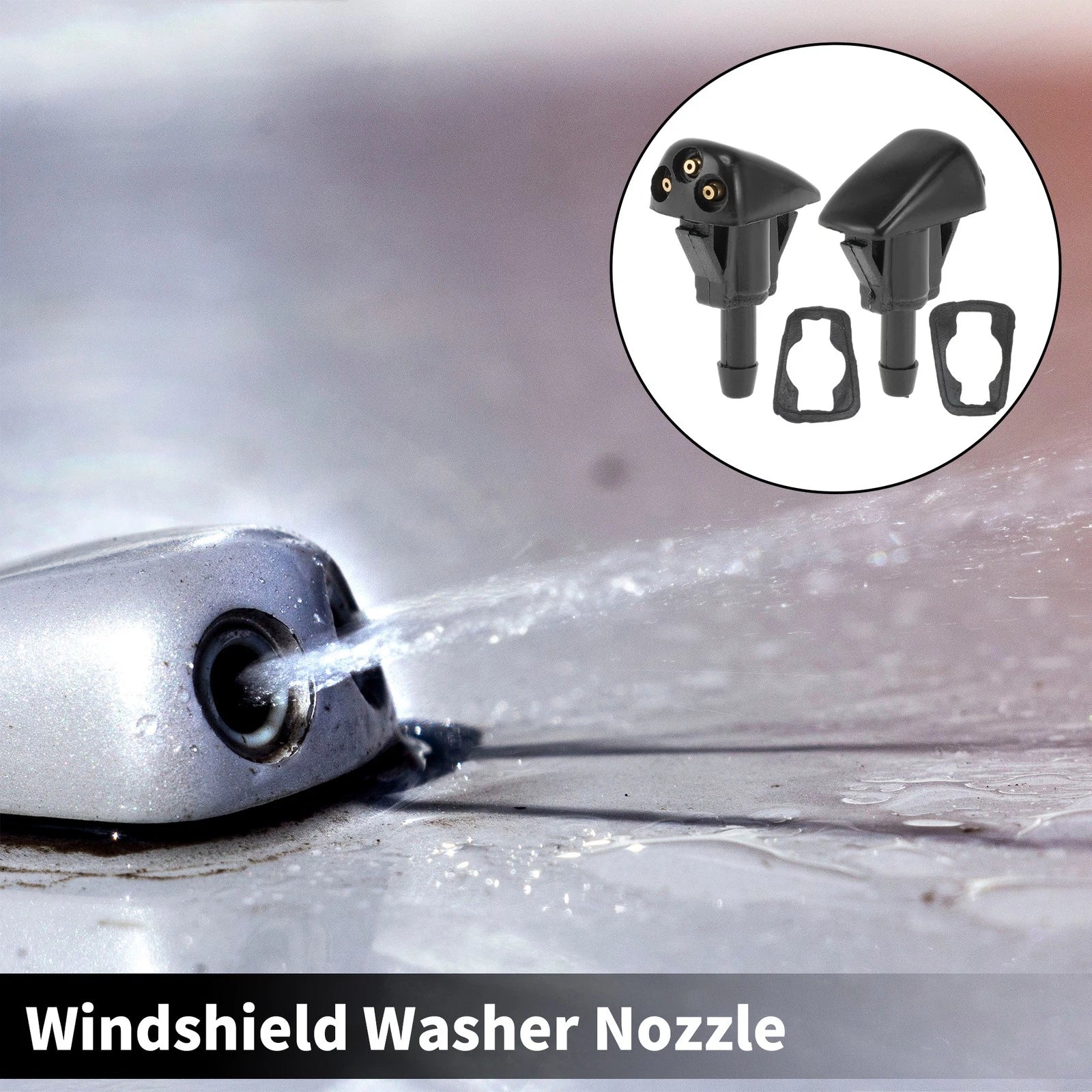 2X Front Windshield Wiper Washer Nozzle Spray Jet for Toyota 4Runner (2003–2009)