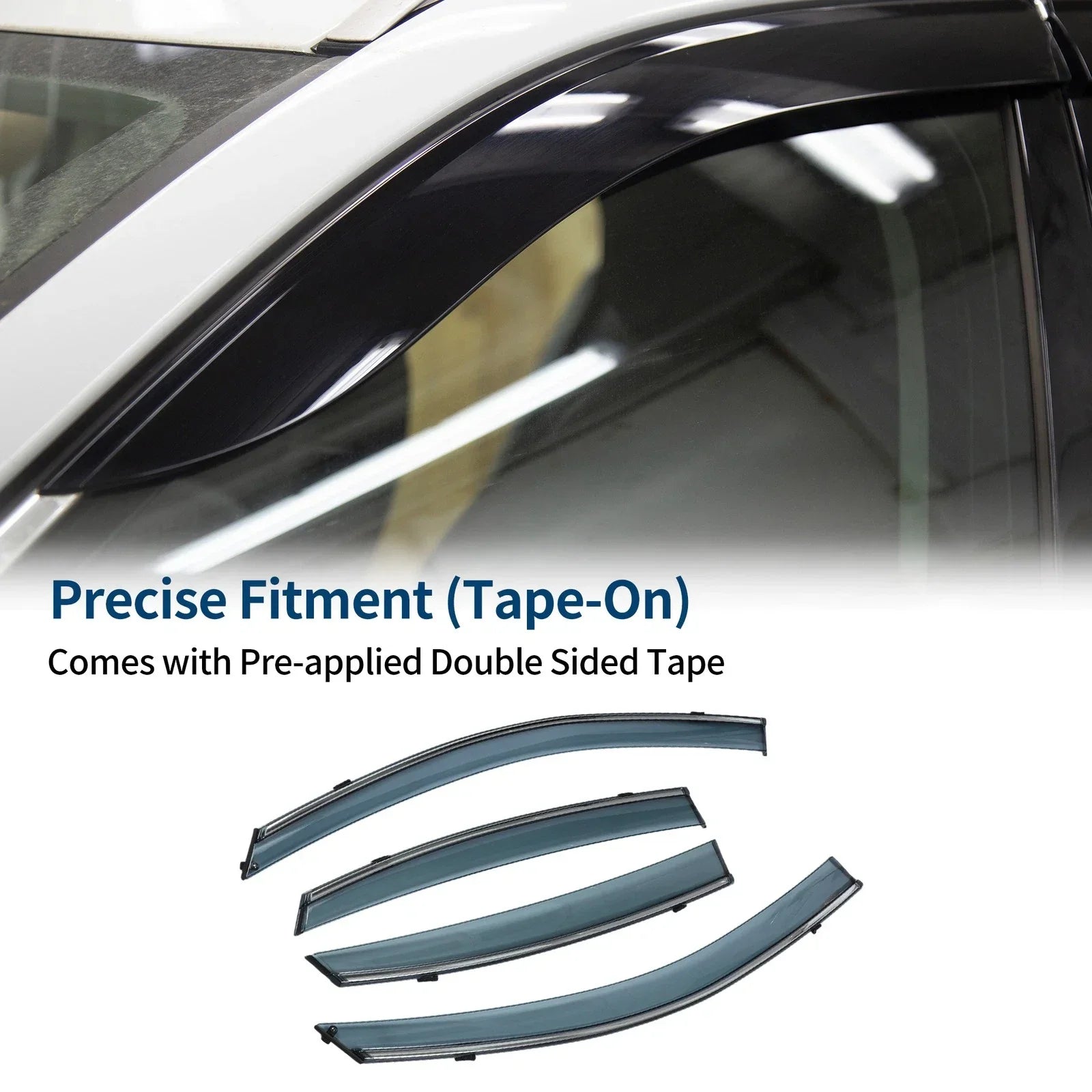 Car Window Deflectors for Hyundai Elantra Sedan (2007-2010) 2 x Side Vent Visors