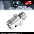 5/8" to 1" × 8tpi Lathe Headstock Spindle Adapter for Shopsmith