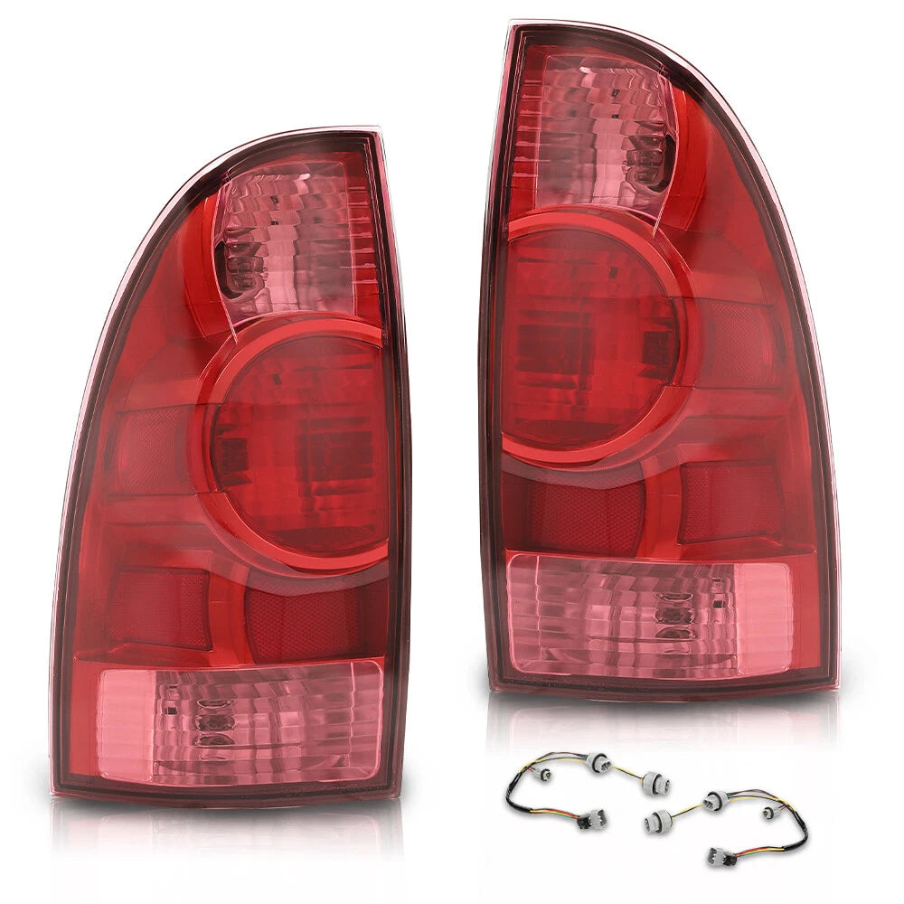 Tail Lights for Toyota Tacoma (2005–2015) with Bulbs, Left + Right