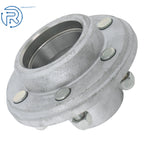 Set of 6 Galvanized Trailer Wheels for 6000 lbs Trailer Axle (#42 Spindle)