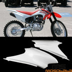 White Rear Fender Side Cover Panels  for Honda CRF230F CRF150F (2003-2023)