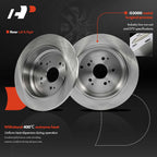 Rear Disc Brake Rotors & Ceramic Pads for Honda Odyssey (2002–2004)