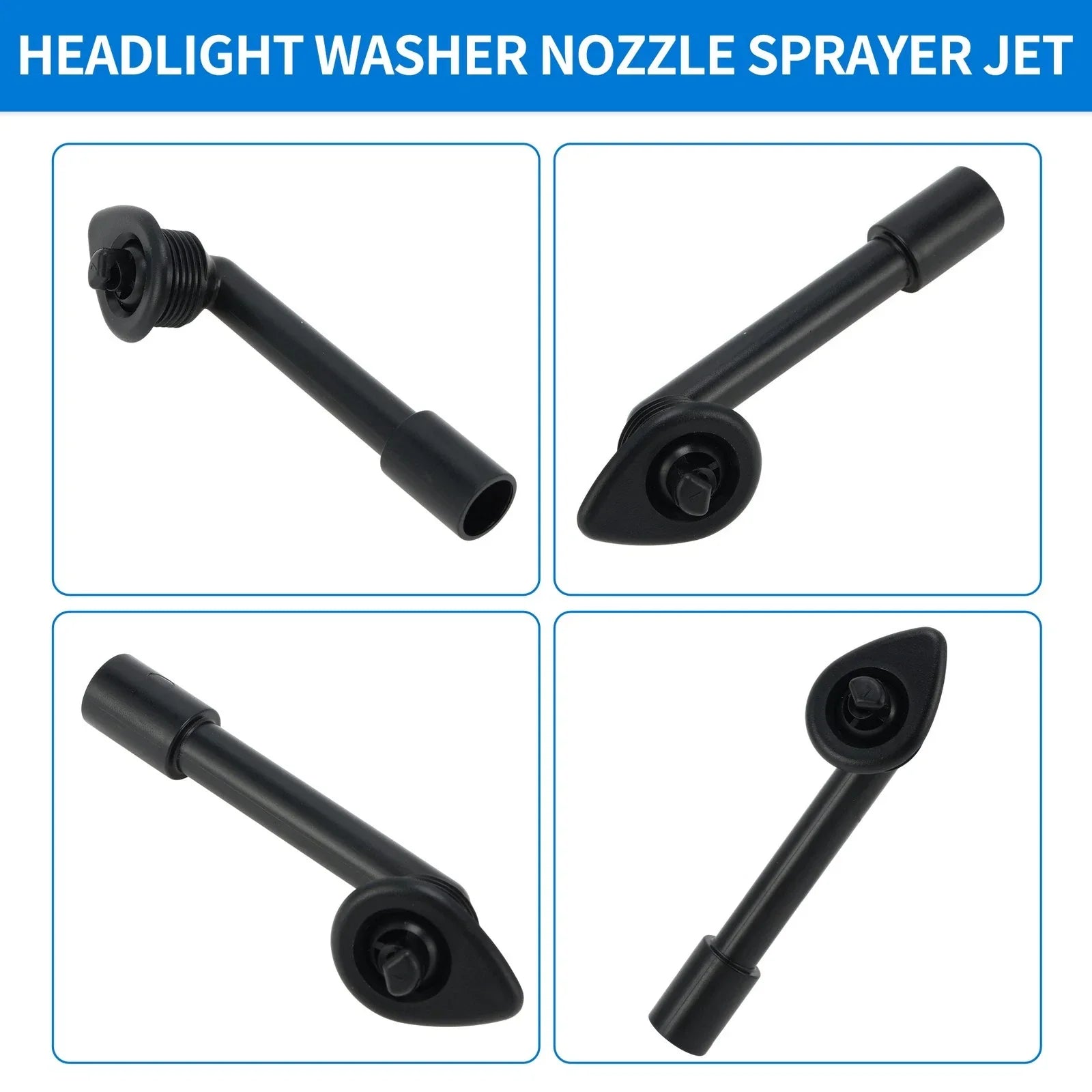 Left Right Side Headlight Washer Nozzles for Porsche 911 (1978-1986)