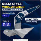 Windlass Anchor Kit 16.5 Lb with 1/2"x150' Rope & 1/4"x15' Chain