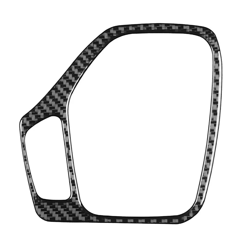 Black Carbon Fiber Gear Shift Panel Cover Trim for Jeep Cherokee (2014-2018)
