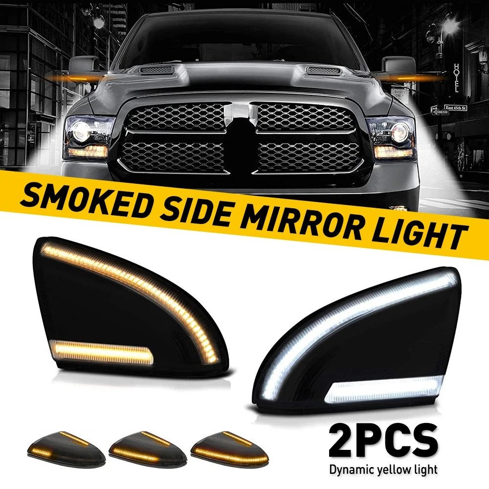 Dual Color LED Side Mirror Puddle Light for Dodge RAM 1500 (2009–2018)