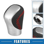Automatic Gear Shift Knob for Lexus  Silver Tone Red Thread