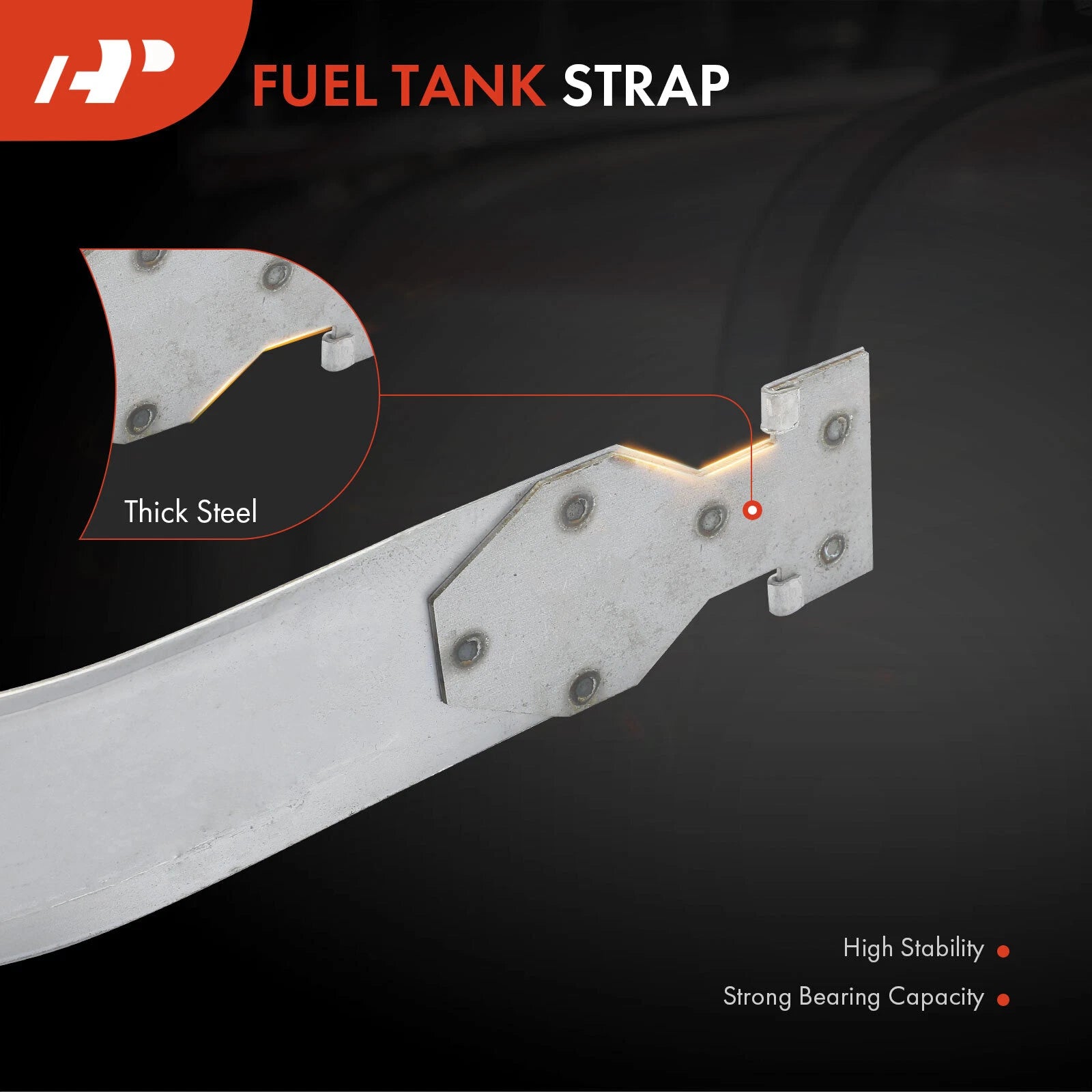 3X Steel Fuel Tank Straps for Ford Ranger (1989–1994) Mazda B3000 (1994)