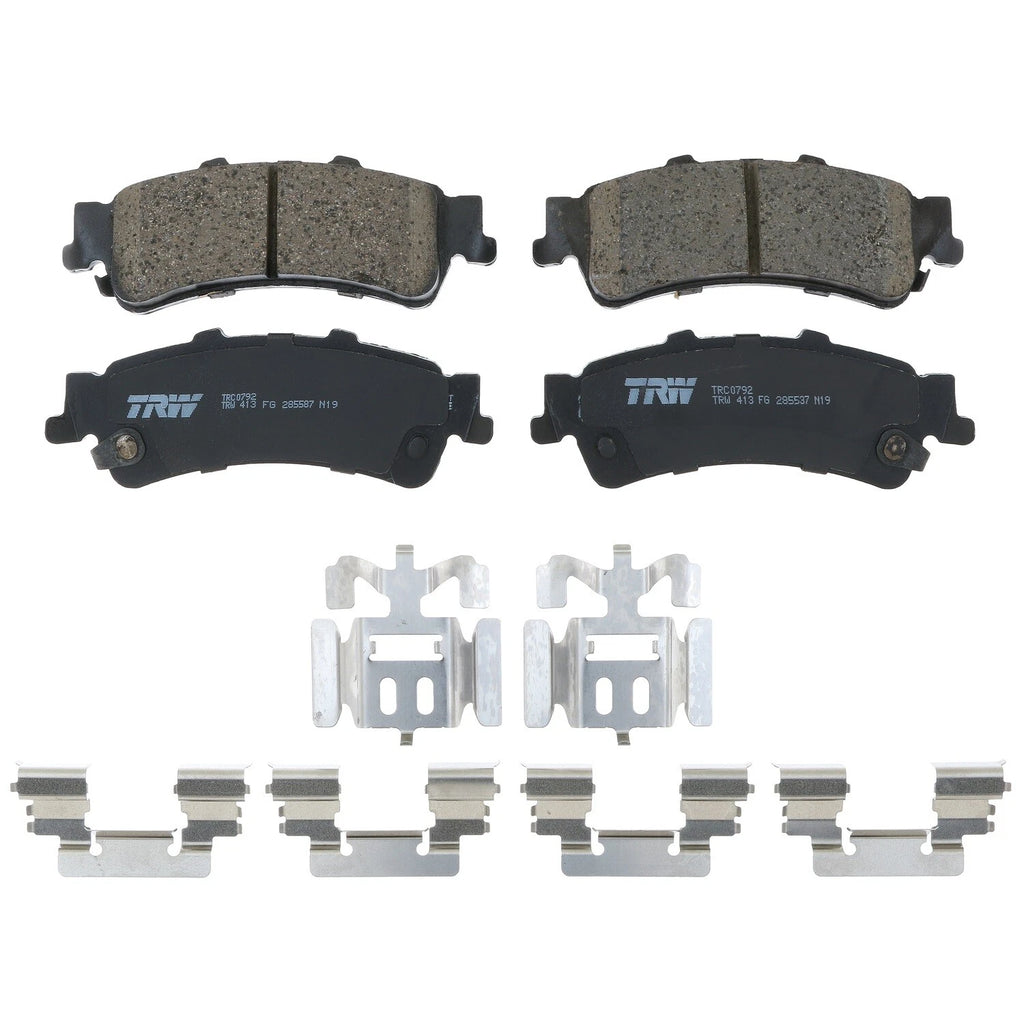 Rear Brake Kit 330mm Disc TRW Ceramic Pads for Sierra Silverado 1500 (2007–2019)