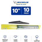 Set of 10 Michelin Rear Wiper Blades for Curved-Fit Vehicles