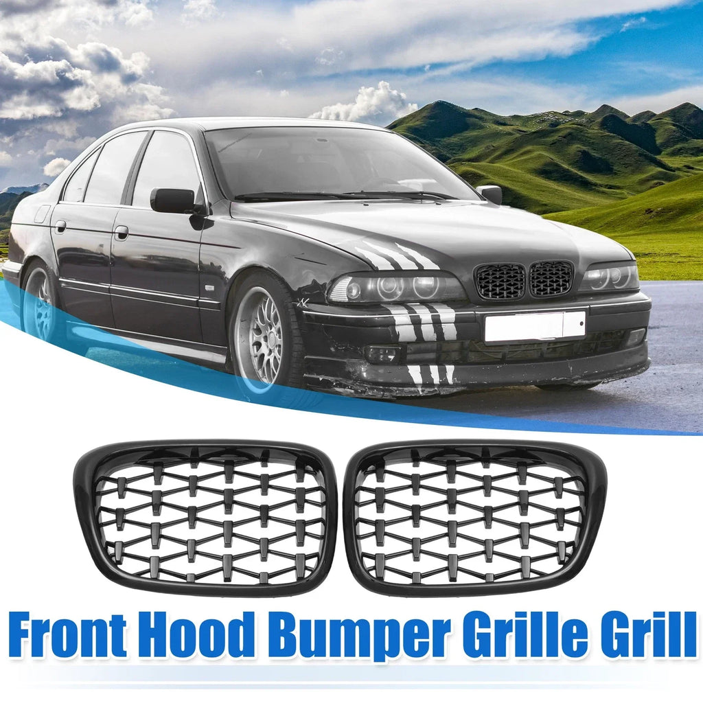 Front Hood Bumper Grille 2x for BMW 525i 530i E39 (2001 - 2003)
