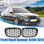 Front Hood Bumper Grille 2x for BMW 525i 530i E39 (2001 - 2003)
