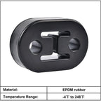 2X Rubber Exhaust Tail Pipe Mount Bracket Hanger Bushing for