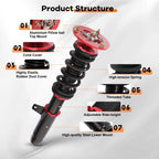 Coilovers for BMW E46 320i 325i (2001–2005) Adjustable Height Suspension