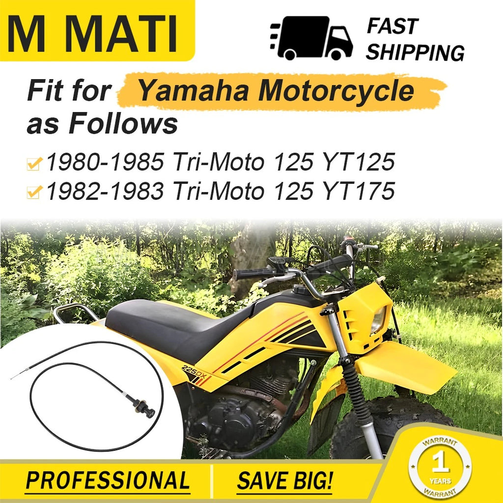 Starter Choke Cable 5V6-26331-02-00 for Yamaha Tri-Moto 125 (1980–1985)